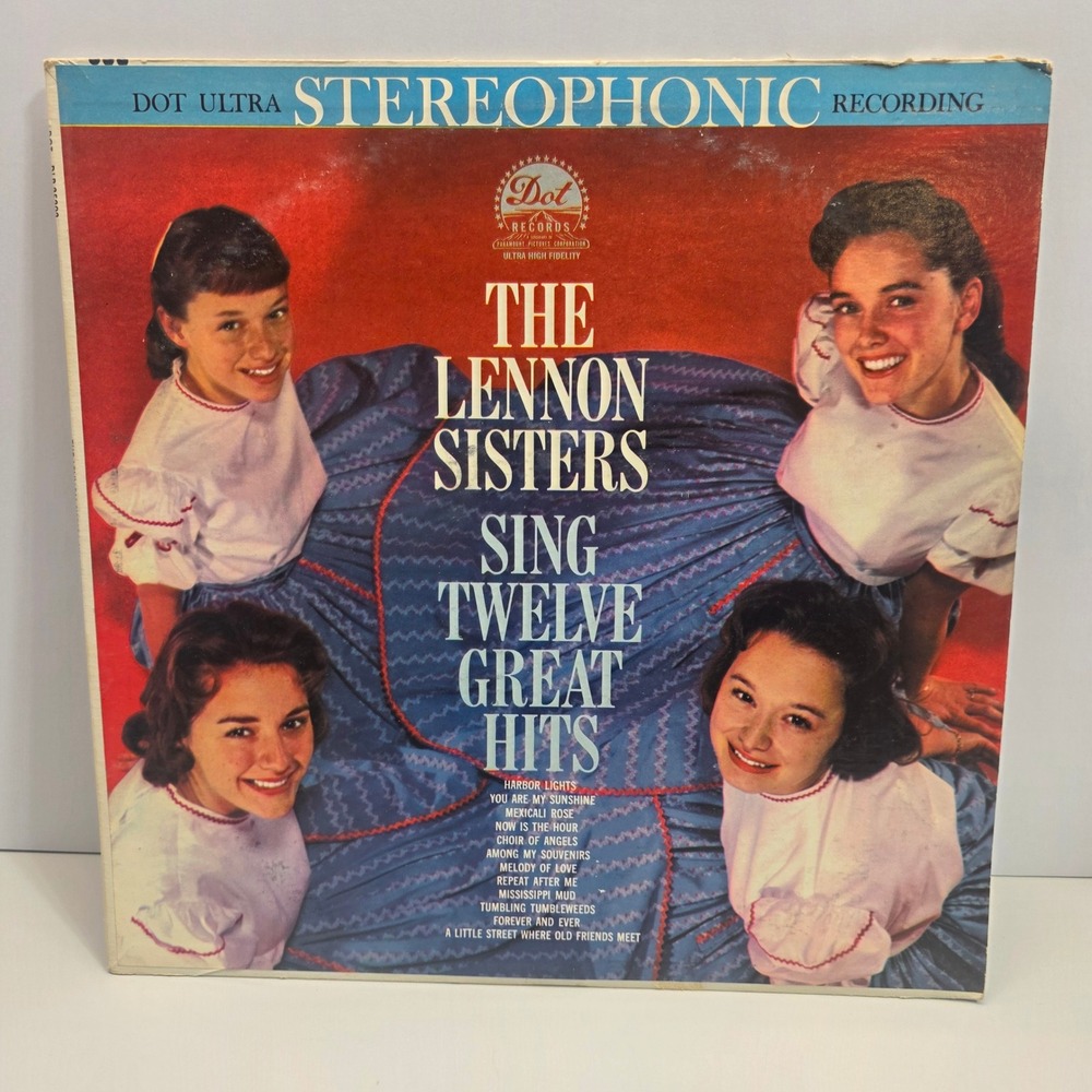 The Lennon Sisters Sing Twelve Great Hits Vinyl LP Dot Records Stereo DLP 25292
